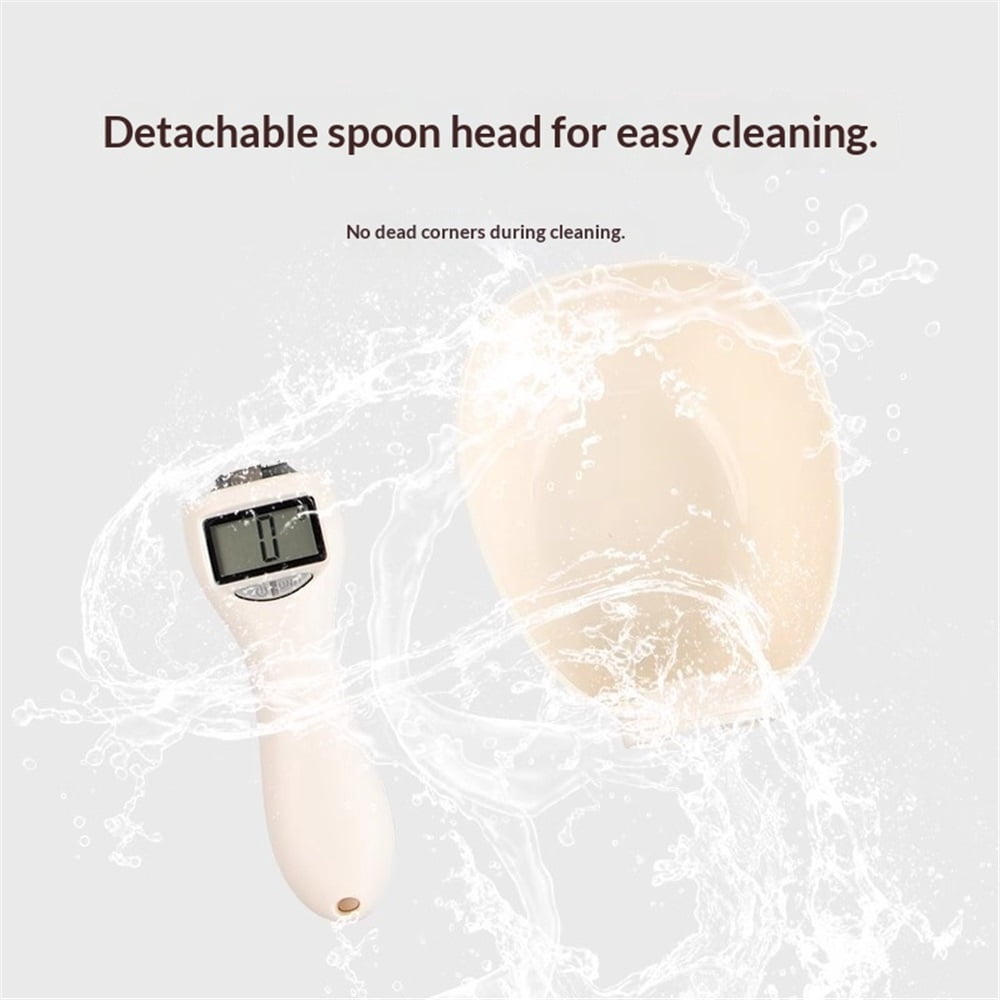 Digital Measuring Spoon, Digital Food Measuring Scoop Scale - Electronic Kitchen Measuring Spoon Scale for Cooking Baking - Smart Adjustable Measure Cup for Home Cooks（Battery not included）