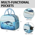 thumbnail image 6 of Lunch Bag Lunch Box for Women Reusable Insulated Lunch Bags,Water-Resistant Sea Turtle Cooler Lunch Tote Bag, Large Capacity for Work Travel Picnic, 6 of 6