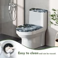 thumbnail image 5 of HELLHERO Marble Texture Toilet Top Cover of 2 Pack Adjustable Bathroom Seat Covers Non-Slip Bathroom Supplies, 5 of 8