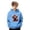 Swt 39# Sky Blue, variant on WAYUTE Girls Sweatshirts Boys Cow Print Cute Hooded Sweatshirt Soft Casual Pullover with Pocket for Kids