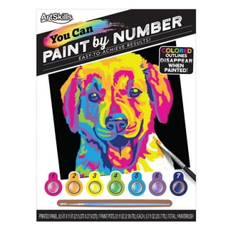ArtSkills 12 x 16 Paint by Number for Adults, Stretched Canvas Art Kit,  Peacock 