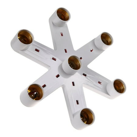 Electronicheart 7 in 1 E27 Socket Splitter Multi Light ... Electronicheart 7 in 1 E27 Socket Splitter Multi Light ...