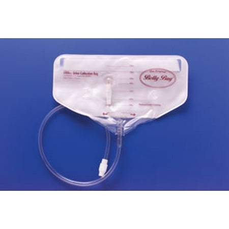 Urinary Drain Bag Belly Anti Reflux Valve 1000 Ml Vinyl 1 Count