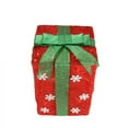 thumbnail image 2 of Northlight Set of 3 Lighted Red with Green Bows and Snowflakes Gift Boxes Outdoor Christmas, 2 of 4