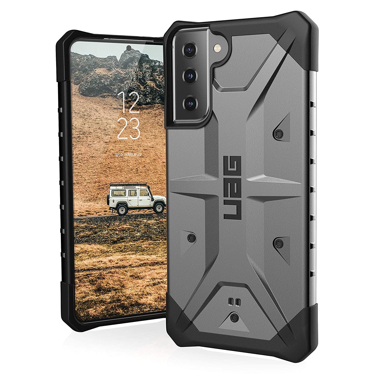 Silver 6.7-inch Screen URBAN ARMOR GEAR UAG Designed for Samsung Galaxy S21 Plus 5G Case Rugged Lightweight Slim Shockproof Pathfinder Protective Cover