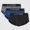 Gray/Blue/Black, variant on Hanes Premium Men's 3pk Comfort Flex Fit Total Support Pouch Briefs - Gray/Blue/Black