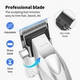 thumbnail image 5 of KM-1798 Professional Cordless Men’s Hair Clipper & Beard Trimmer – USB Rechargeable, DLC Blade, LED Display, Fade Edgers, All-In-One Grooming Kit (Perfect Gift for Men), 5 of 8