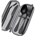 thumbnail image 2 of Juego De Cubiertos De Acero Inoxidable Portátil De 8 Piezas Xtellar negro, 2 of 4