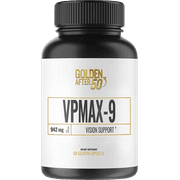 VpMax-9 Vision Support - Eye Vitamins and Bilberry Extract for Eyes - Vision Formula With Vitamin A and Zinc Quercetin by Golden After 50
