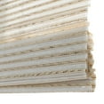 thumbnail image 5 of TWOPAGES Light Filtering 23"x72" Cordless Woven Bamboo Blinds Ramie Roman Shade for Indoor Window, Cream, 5 of 6