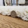 thumbnail image 2 of Maxy Home Bella Solid Ivory 1 ft. 8 in. x 2 ft. 7 in. Shag Door Mat, 2 of 4