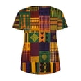thumbnail image 5 of Simua Hauts Grande Taille pour Femmes Tunique Manches Courtes Col Rond Chemises Blouse Décontractée Douce Taille L-5TG, 5 of 5