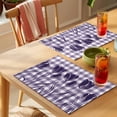 thumbnail image 4 of Purple Tulip Placemats Set of 1, Purple Flower Silhouette Non-Slip Place Mats Washable Table Mats for Kitchen Dining Table Decorations Indoor/Outdoor, 4 of 9