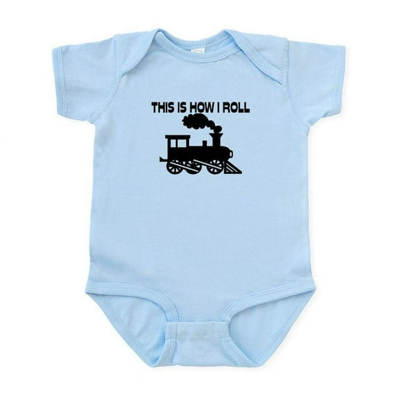 CafePress - This Is How I Roll Train Infant Bodysuit - Baby Light Bodysuit, Size Newborn - 24 Months