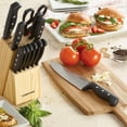 thumbnail image 4 of Farberware 22-Piece Never Needs Sharpening Stainless Steel Knife Set with Tool Set Black, 4 of 13