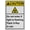 Warning Sign 1, variant on Industrial Caution Sign Do Not Enter Sign (Do not enter if light is flashing Flash X-Ray in use) 8 in" x 12 in" UV Resistant Indoor Outdoor Workplace Industrial Caution Danger Warning SIgn