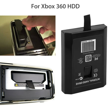 EEEKit Hard Drive Disk Case, Slim Black Replacement Hard Drive Disk Enclosure Replacement Case Shell for Microsoft Xbox 360 (Best Hard Drive For Xbox 360 Slim)