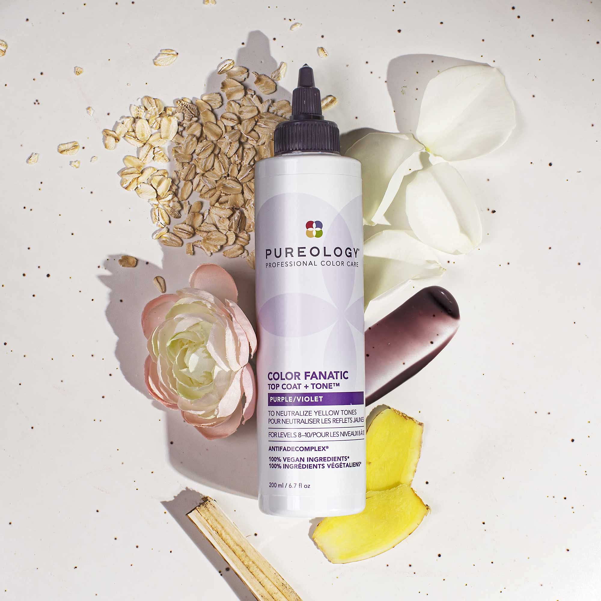 PUREOLOGY Color Fanatic Top Coat + Purple Tone Treatment Light to Medium Blonde