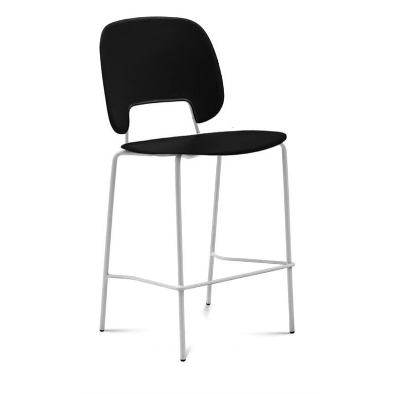 27" Counter Stool in Black and White