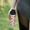 thumbnail image 6 of Lsque Hand Drawn Watermelon Pattern Water Bottle,18oz Sports Insulated Kettle for Cycling Gym Basketball Outdoor, Suitable as a Present, 6 of 7