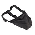 thumbnail image 1 of Dog Muzzle, Comfortable Foldable Fully Covered Adjustable Dog Mesh Muzzle Wear  Black  For Chewing XS,S,M,L,XL, 1 of 8