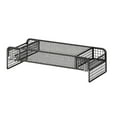 thumbnail image 1 of de 2 niveles con soporte de bolígrafo, portavasos de portátil portátil de portátiles, organizador de escritorio para el sofá del dormitorio, 1 of 8