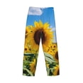 thumbnail image 3 of Haiem Sky Golden Sunflower Field B Men's Pajama Pants Ultra Lightweight Pjs Bottoms Sleepwear Bottom Pants With Pocket Drawstring-Large, 3 of 7