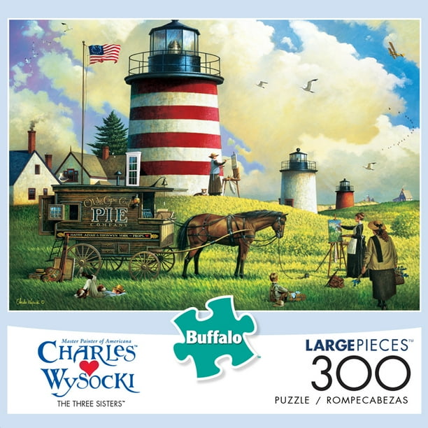 Buffalo Games Charles Wysocki The Three Sisters 300 Pieces Jigsaw Puzzle Walmart Com