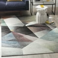 thumbnail image 2 of SAFAVIEH Porcello Jayme Geometric Area Rug, Grey/Multi, 4' x 4' Square, 2 of 7