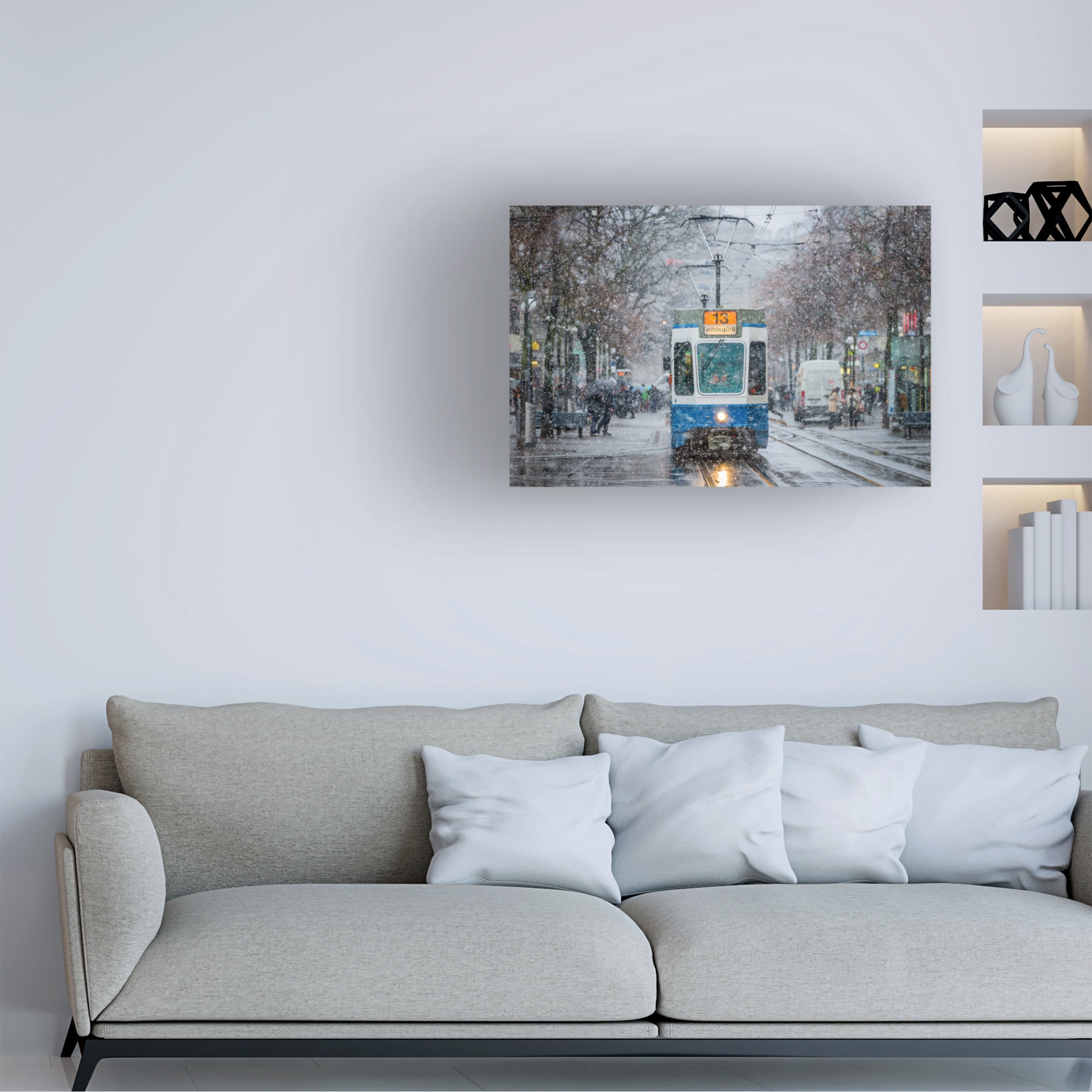 Attila Szabo 'Morning In Zurich' Canvas Art
