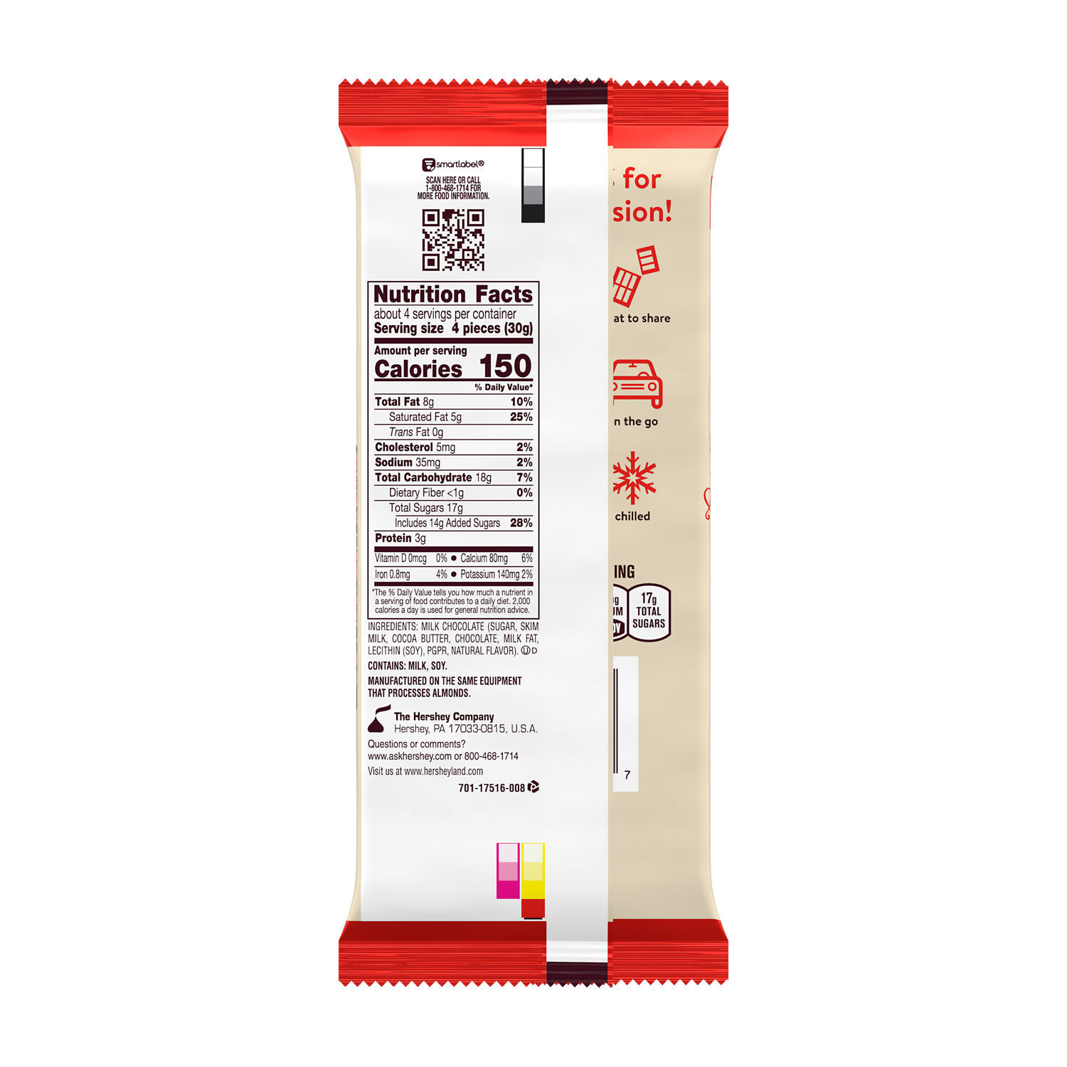 Extra Cremoso Leche Chocolate Bar de Hershey's (4.25 Mexico Ubuy