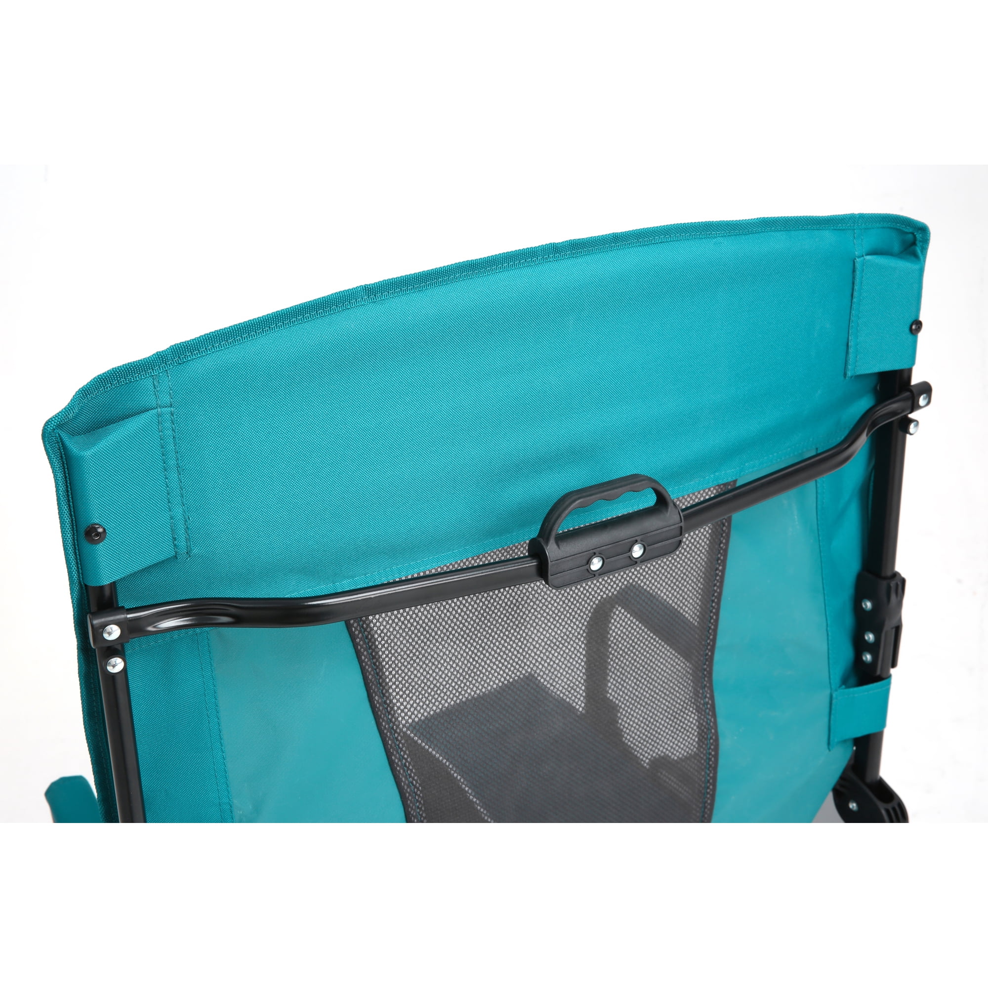 Leumius Oversized Camping Director Chair with Side Table for Outdoor, Portable Folding Chair for Beach, Fishing, Trip, Picnic, Lawn, Blue
