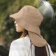 thumbnail image 5 of Sombrero de pescador fino de verano Sombrero plegable para el sol: tela, secado rápido, protección UV, gorra para almacenamiento en viajes y excursiones al aire libre, 5 of 5