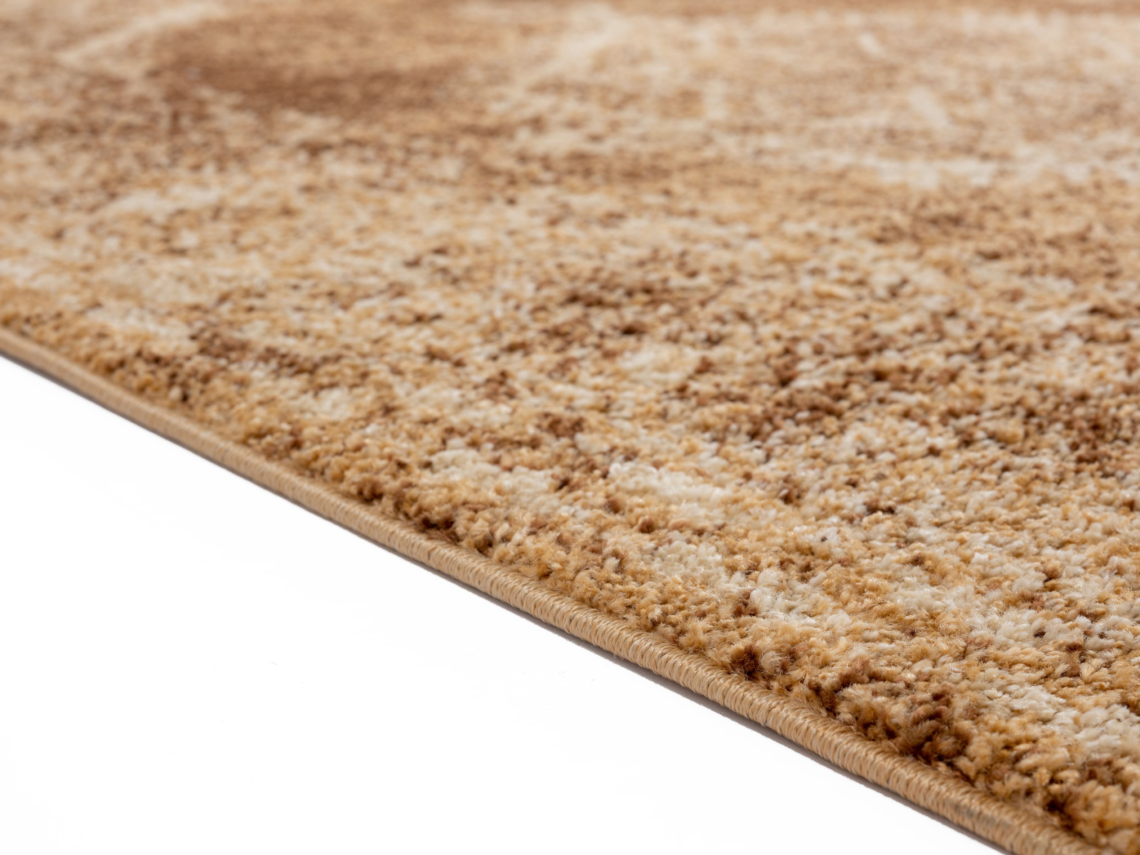 United Weavers Storybrooke Rotorua Oriental Light Brown Woven Olefin/Frieze Area Rug or Runner