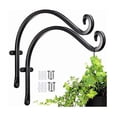 thumbnail image 1 of Decoración de jardín elegante, colgadores de plantas para exteriores de acero forjado de alta resistencia, diseñados para colgar comederos para pájaros, macetas, campanillas de viento, uso, 1 of 5