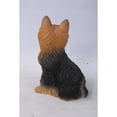 thumbnail image 4 of Hi-Line Gifts Sitting Yorkshire Terrier Outdoor Garden Statue - 9.25" - Black and Brown, 4 of 5