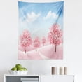 thumbnail image 1 of Spring Tapestry, Nature Landscape of Blooming Sakura Trees and a Clear Sky, Fabric Wall Hanging Decor for Bedroom Living Room Dorm, 5 Sizes, Sky Blue Pastel Pink, by Ambesonne, 1 of 1