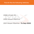 thumbnail image 2 of Max Advanced Brakes - Brake Kit for 2000 2001 Nissan Maxima Infiniti I30 Front and Rear Replacement Cross Drilled Disc Brake Rotors and Ceramic Brake Pads, 2 of 9