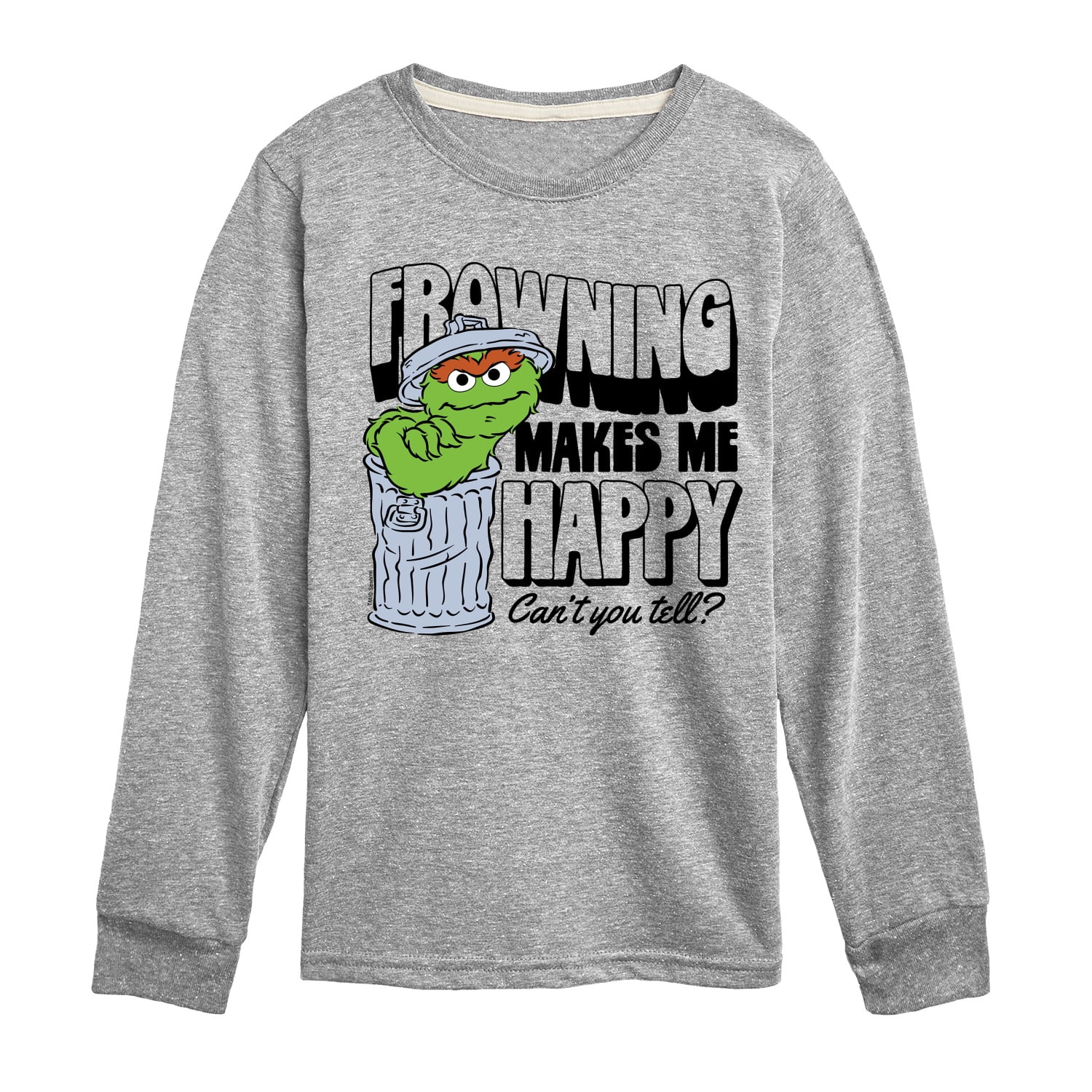 Sesame Street - Frowning Makes Me Happy - Toddler and Youth Long Sleeve T-Shirt