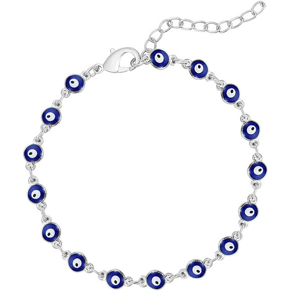 FrostHike Bracelets for Women,14K Gold Evil Eye Chain Bracelet for Girls