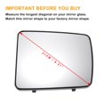 thumbnail image 3 of Unique Bargains Right Passenger Side Rearview Mirror Glass Replacement Heated White Glass Fit for Nissan for OPEL, 3 of 6