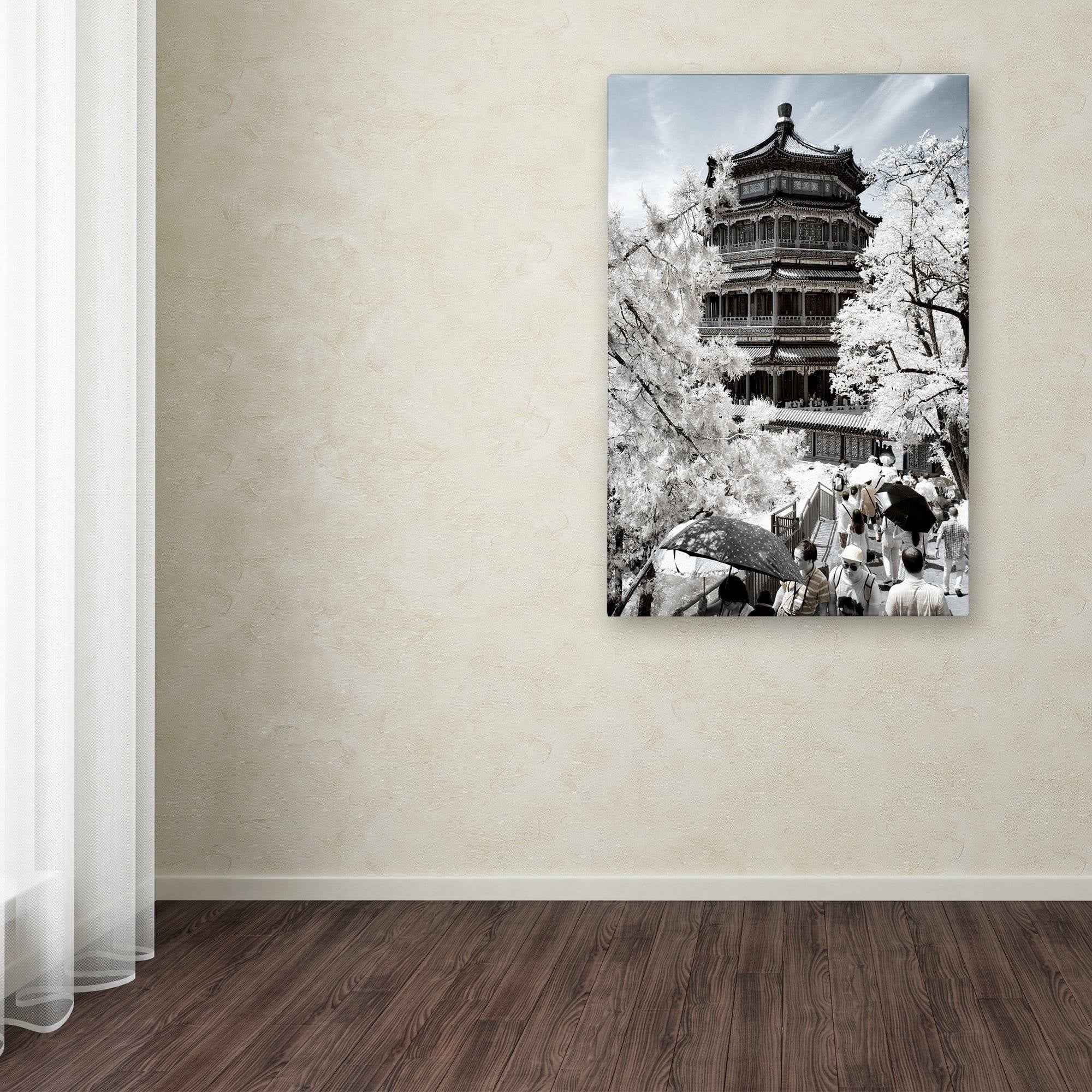 Trademark Fine Art "White Temple" Canvas Art by Philippe Hugonnard