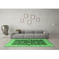 thumbnail image 3 of Ahgly Company Indoor Square Oriental Emerald Green Traditional Area Rugs, 4' Square, 3 of 4