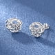 thumbnail image 5 of HomeKingdee Hypoallergenic Diamond Flower Earrings for Women - Alloy Glitter Ear Studs Jewelry Gifts for Girls Mothers on Birthday Christmas Valentine's Day, 5 of 5