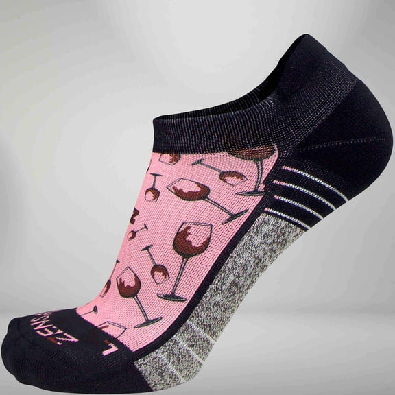 Zensah Red Wine Socks (No Show) L / Pink