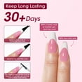 thumbnail image 6 of Gellen French Tips Press on Nails - 150 Pcs Pink Short Square, Salon Acrylic Press on Nails Soft Gel Nail Tips, 15 Sizes Fake Nails 3 in 1 Pre-french French Tips Full Cover Tips for Nail Art, 6 of 9