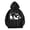 Black, variant on Womens Long Sleeve T Shirts Fall Loose Fit Hooded Mitten-Cuff One Shoulder Hoody Panda Print Leisure Polyester Hoodies Sweatshirts(Dark Gray,M)