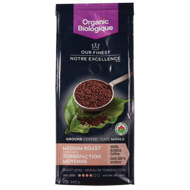 Our Finest Organic Medium Roast Ground Coffee, 340 g - Walmart.ca
