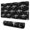 Skeleton Dinosaurs Labels, variant on Long Mouse Pads for Desk,Skateboarding Dinosaur Pattern Desk Mats on Top Of Desks, Desk Mouse Pad Extra Large with 3mm Non-Slip Base and Stitched Edge for Gaming,Office,Work,Home 31.5"x11.8"