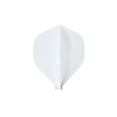 thumbnail image 1 of NineDartOut.us Cosmo Darts Fit Flight (AIR) Lot de 3 Standard Dart Flight (Blanc), 1 of 3